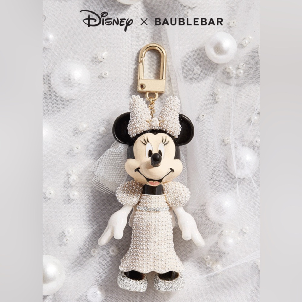 Baublebar Bridal Minnie Mouse Keychain